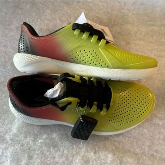 LiteRide By Crocs Color Dip Pacer Size M5 Lace Up Sneakers *New* - Picture 2 of 7